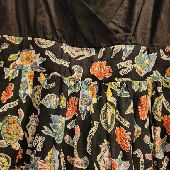 NEW Anthropoligie Maeve Polynesian Islands Dress Tiki Size 0 - Picture 3 of 9